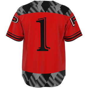 Baseball Jersey - AOP Opening day signature red uniform