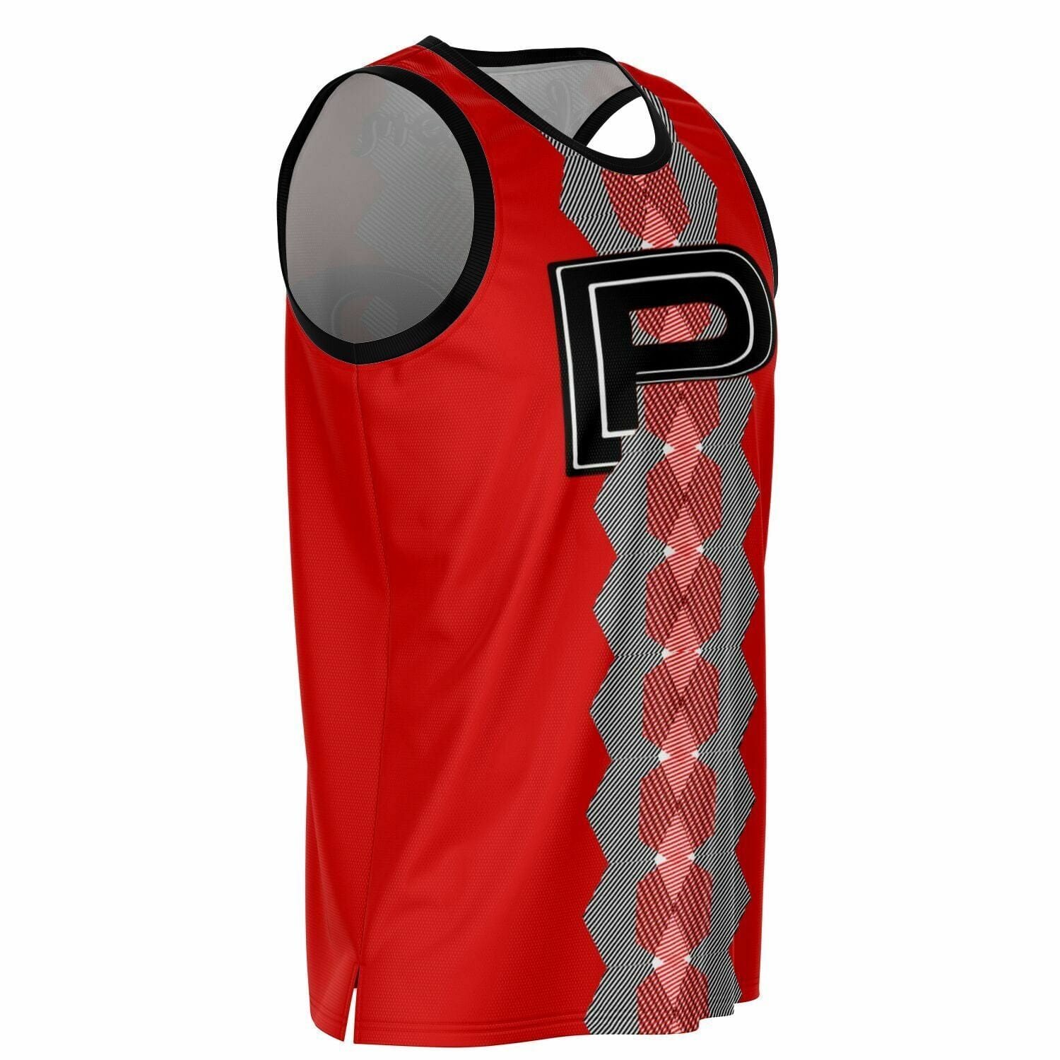 Basketball Jersey Rib - AOP Courtside royalty red jersey