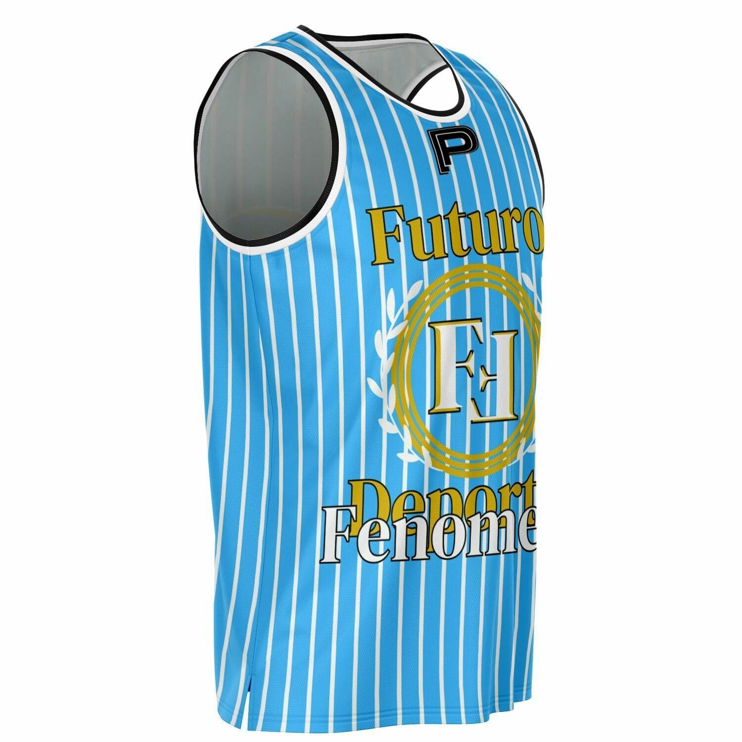 Basketball Jersey Rib - AOP Fenomeno del baloncesto en azul