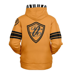 Fashion Hoodie - AOP Protect the shield tan signature pullover
