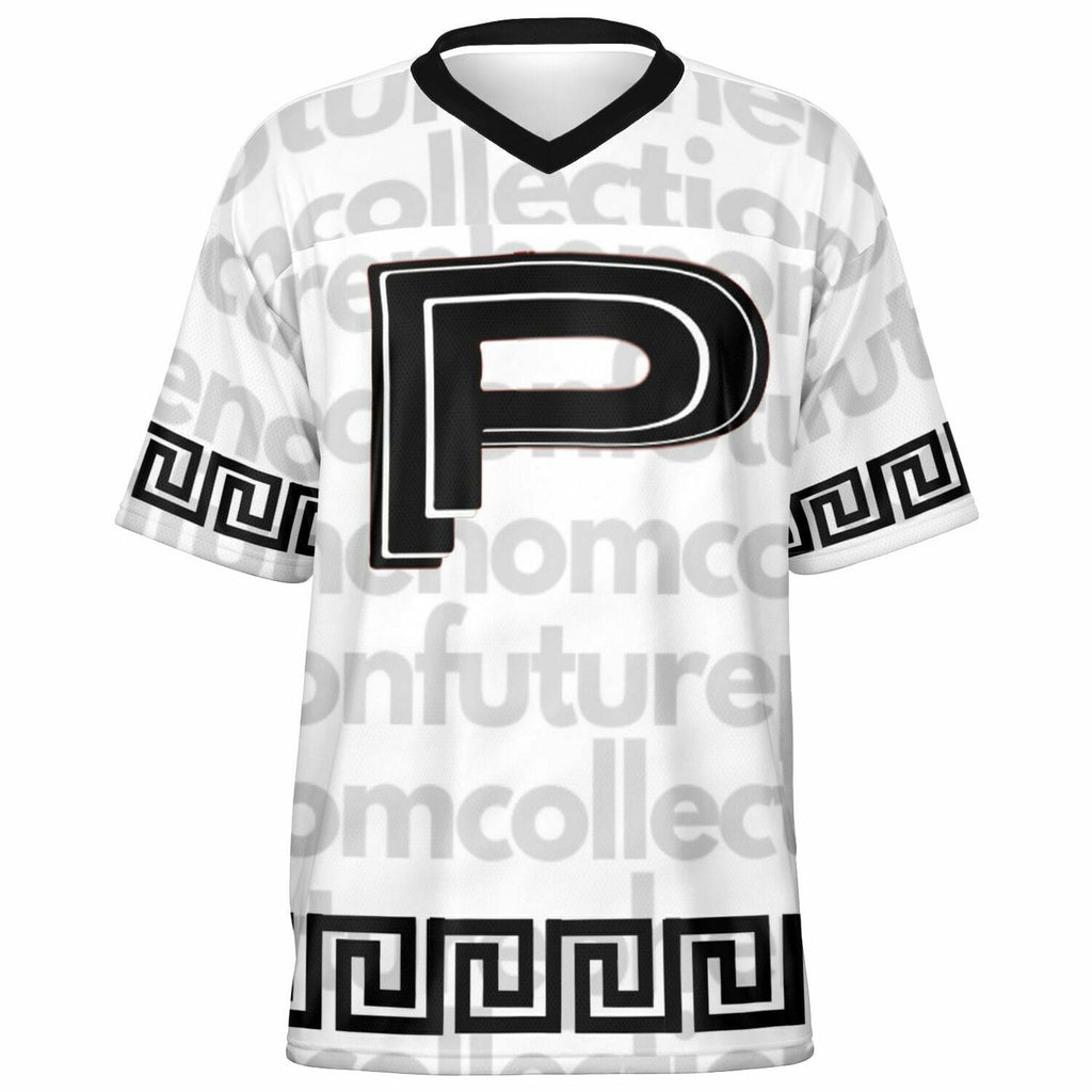 Football Jersey - AOP Protect the shield classic white jersey