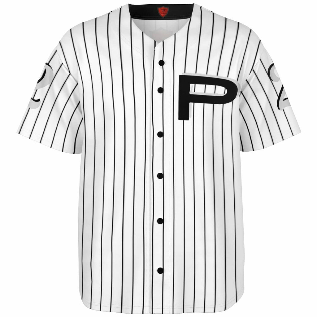Baseball Jersey - AOP Our captain in pinstripes