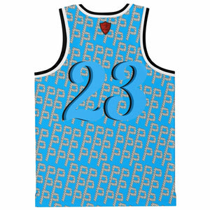 Basketball Jersey Rib - AOP Blue ice phenomenon No. 23 jersey