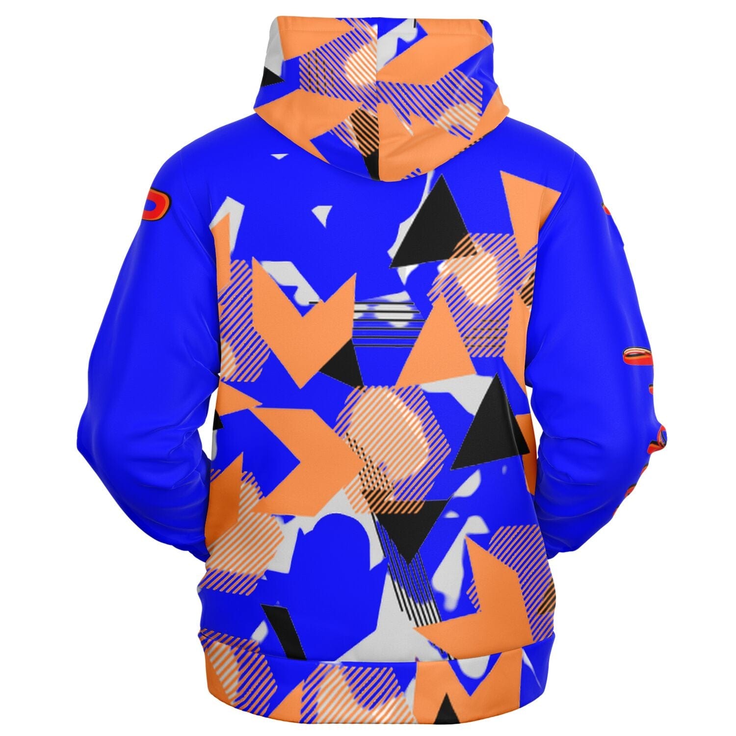 Fashion Zip-Up Hoodie - AOP Abstract blue signature edition hoodie