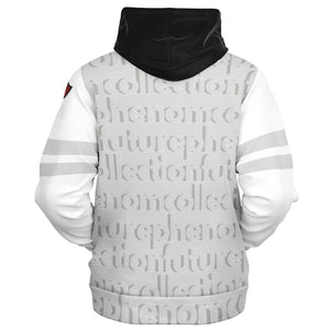 Fashion Zip-Up Hoodie - AOP Phenom all over red-grey hoodie