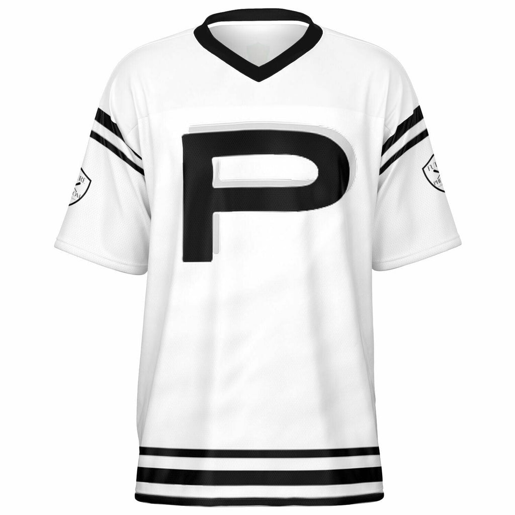 Football Jersey - AOP Letterman classic white jersey