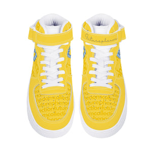 sneaker Phenoms yellow diamonds shoes